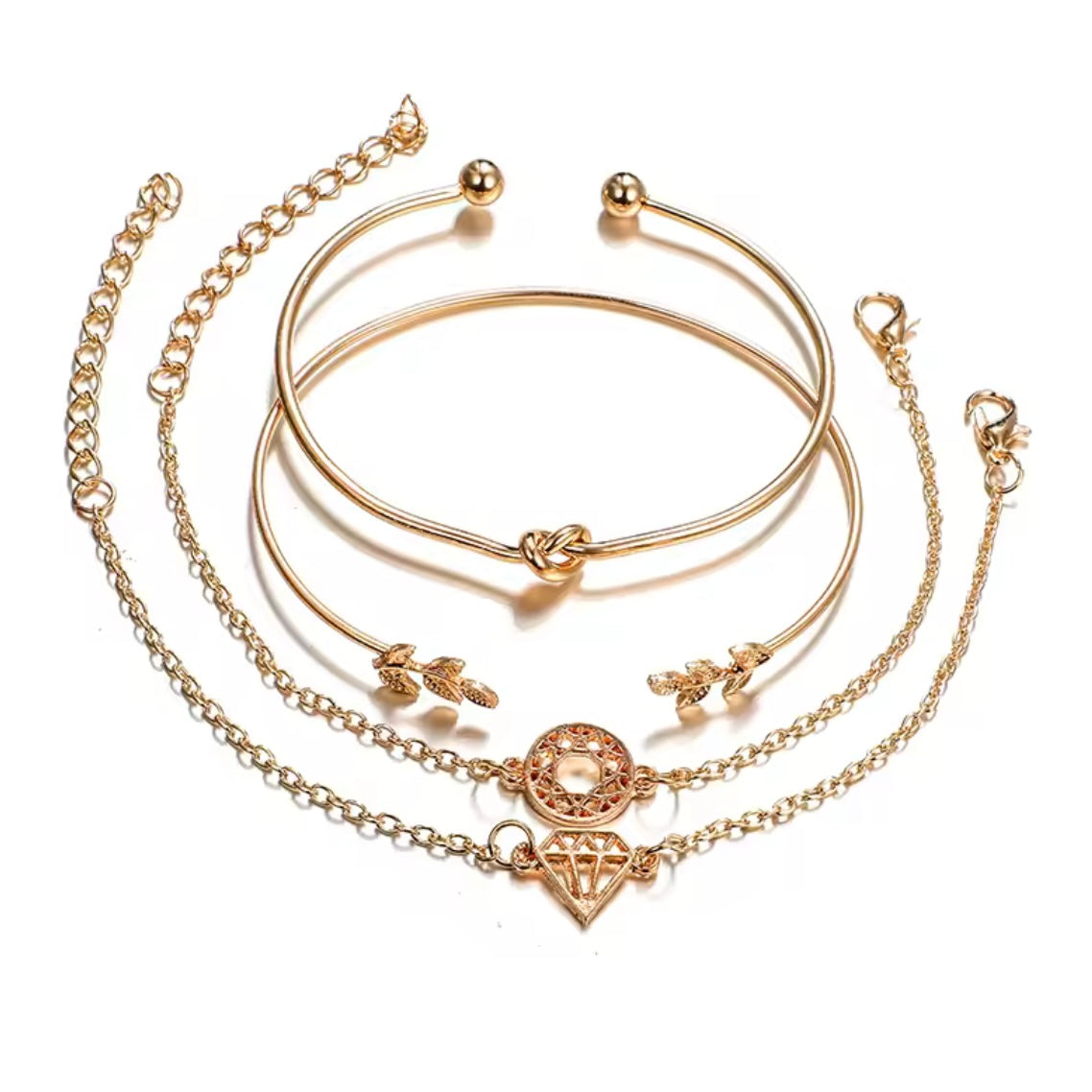 Set of Four - Charm Bracelets