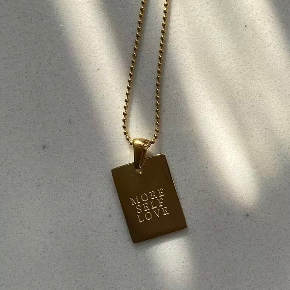 Engraved Quote Necklace