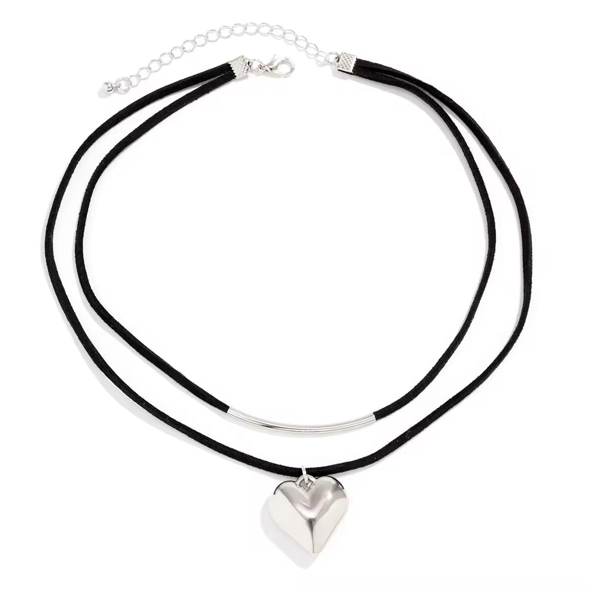 Black Velvet Punk Necklace