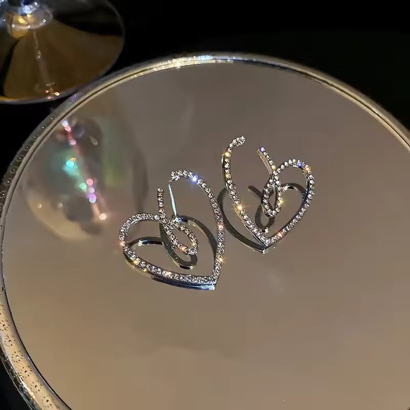 Zircon Heart Earrings