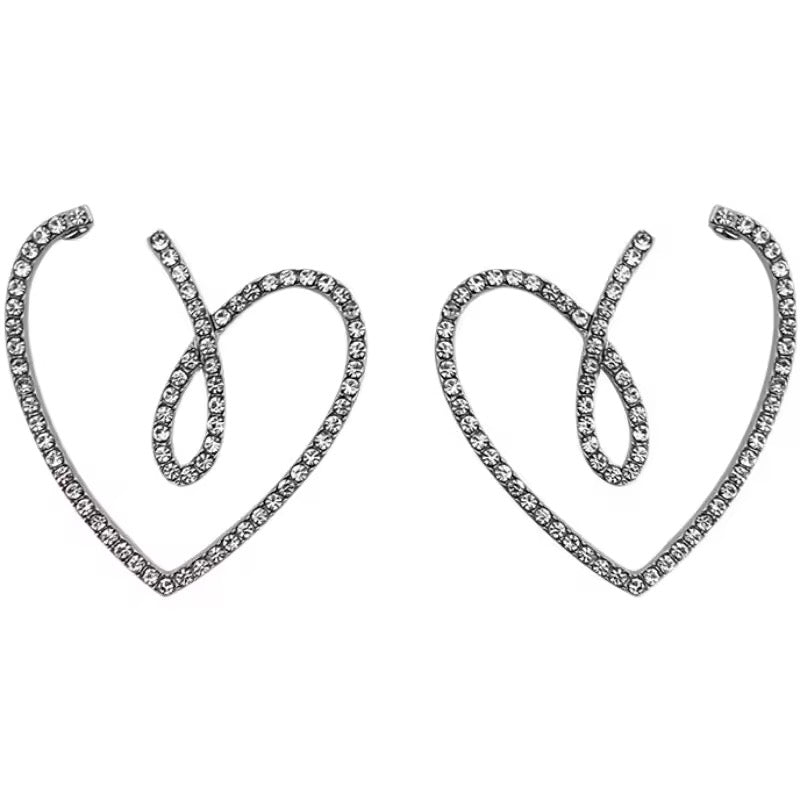 Zircon Heart Earrings