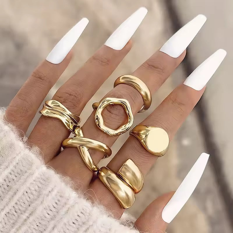 Set of 6 - Adjustable Ring Set