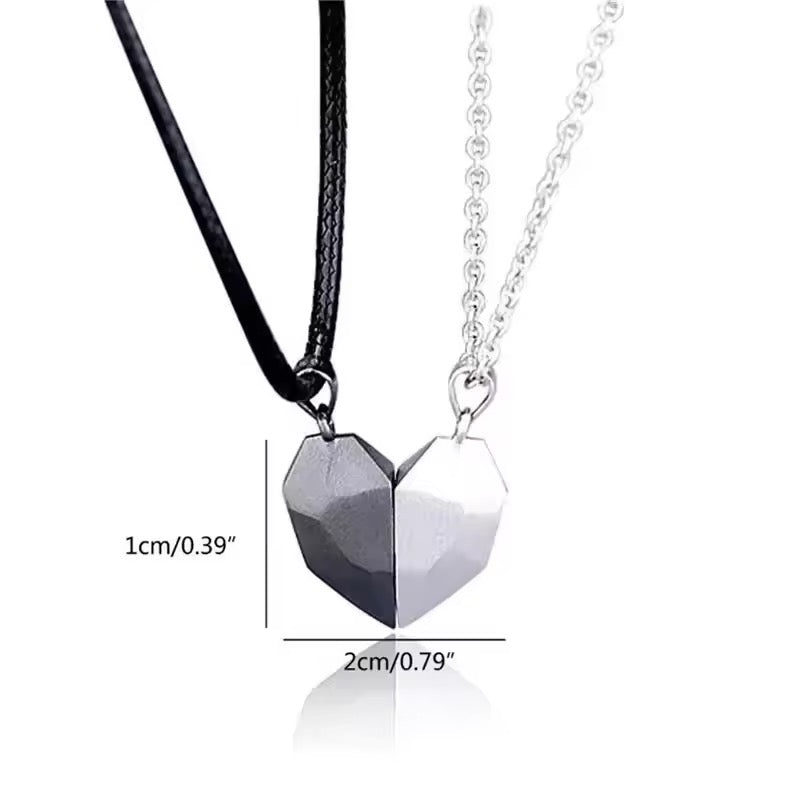 Set of Two - Couple Love Magnet Necklace