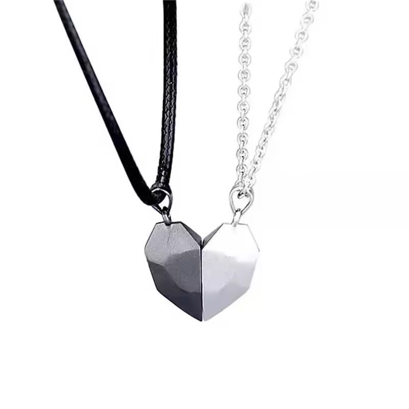 Set of Two - Couple Love Magnet Necklace