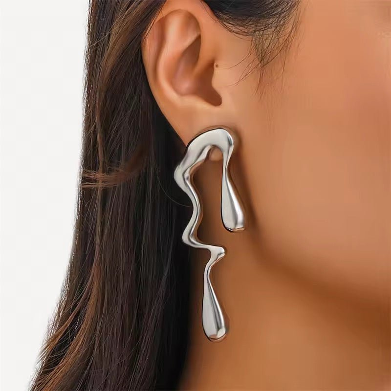Irregular Water Drop Earrings