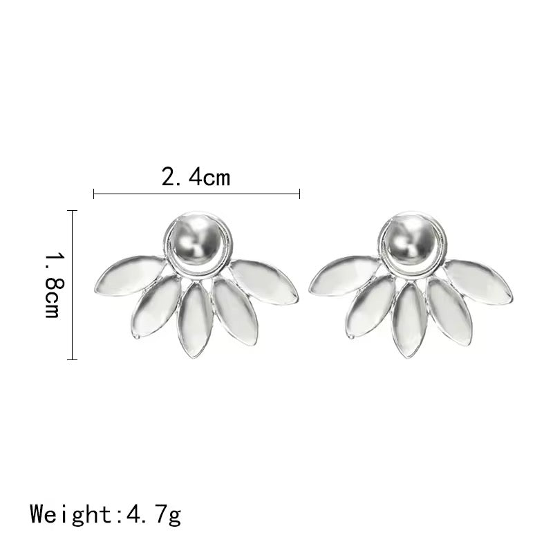 Double Sided Flower Studs