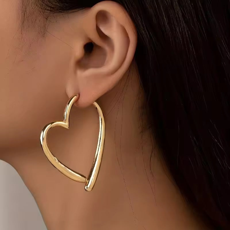 Double Sided Heart Earrings