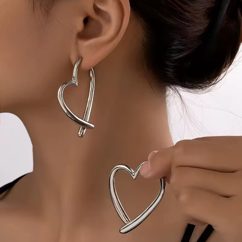 Double Sided Heart Earrings