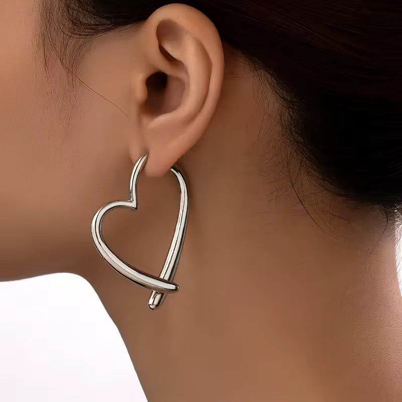 Double Sided Heart Earrings
