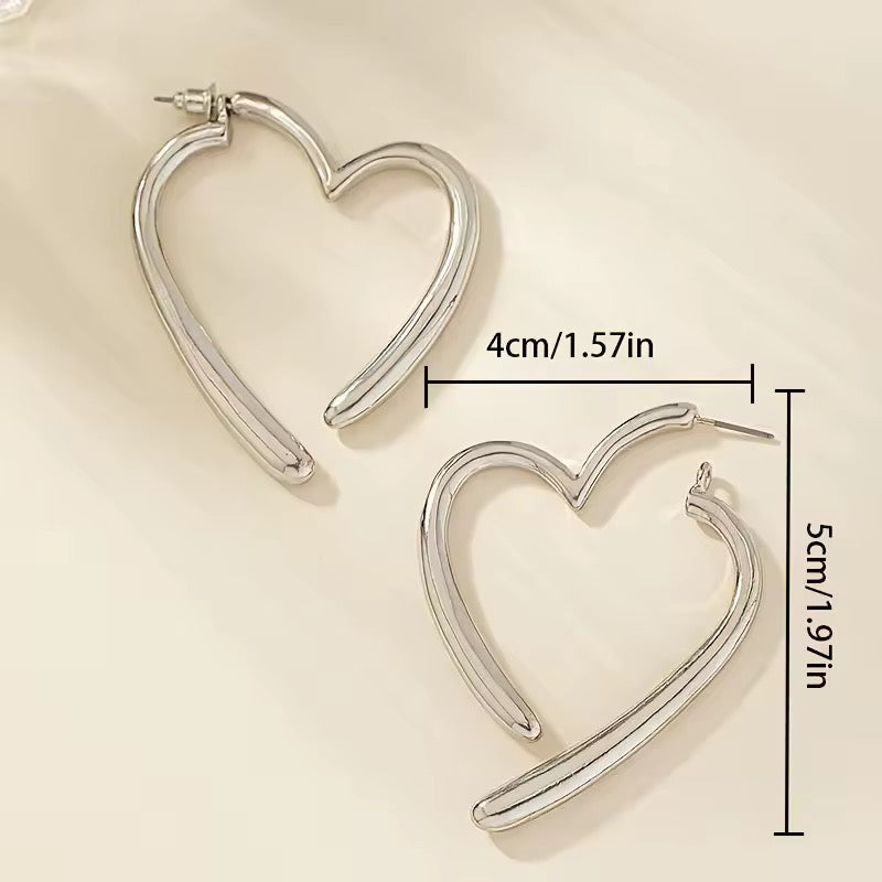 Double Sided Heart Earrings
