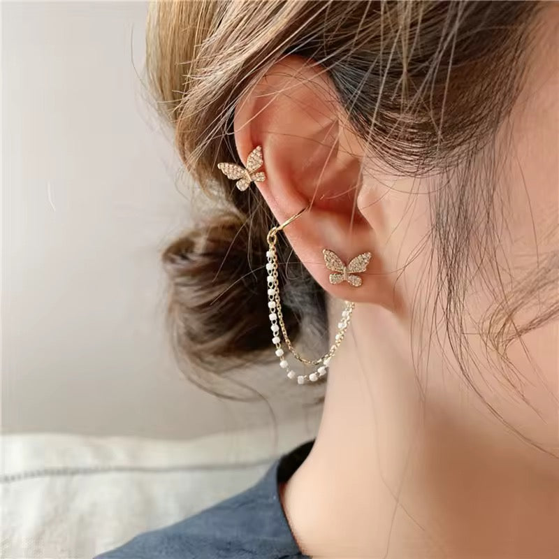 Chain Butterfly Earrings