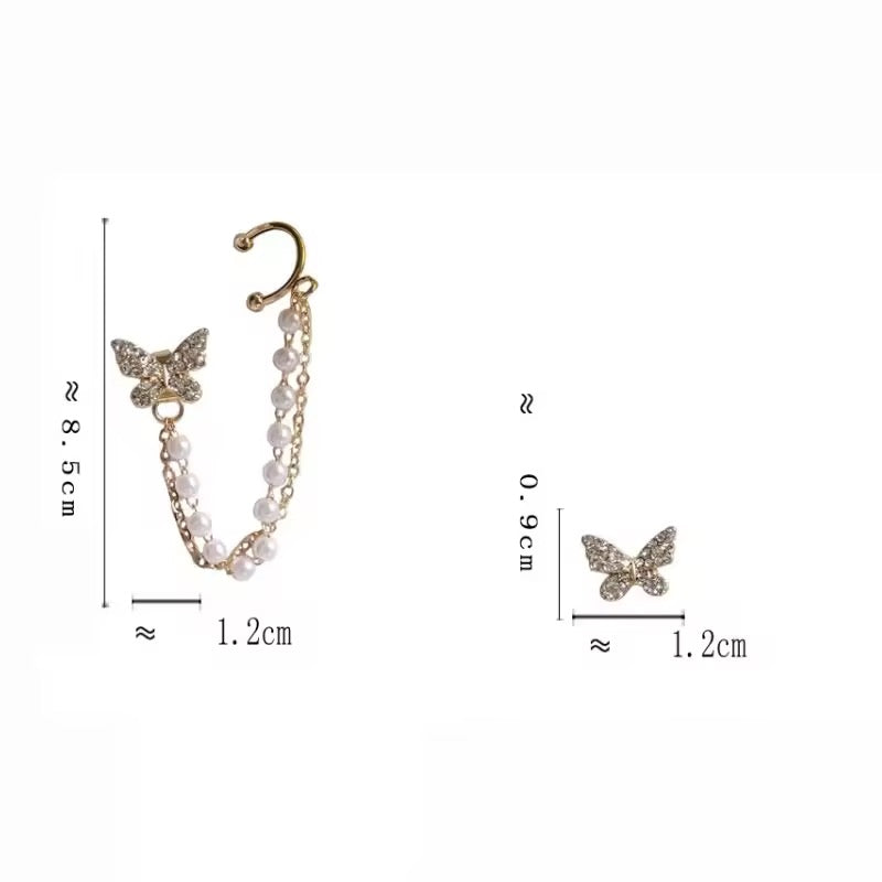 Chain Butterfly Earrings