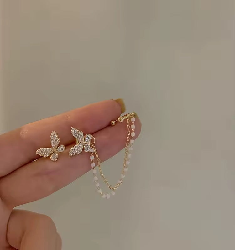 Chain Butterfly Earrings