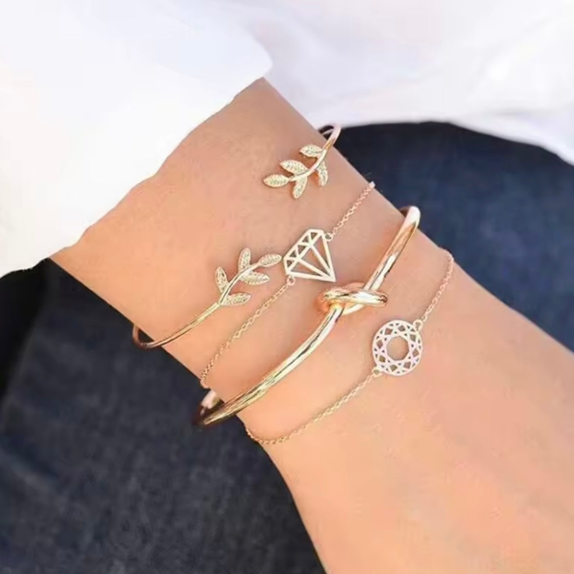 Set of Four - Charm Bracelets