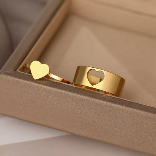 BFF/Couple Heart Rings