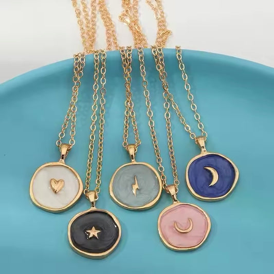 Colorful Enamel Pendants