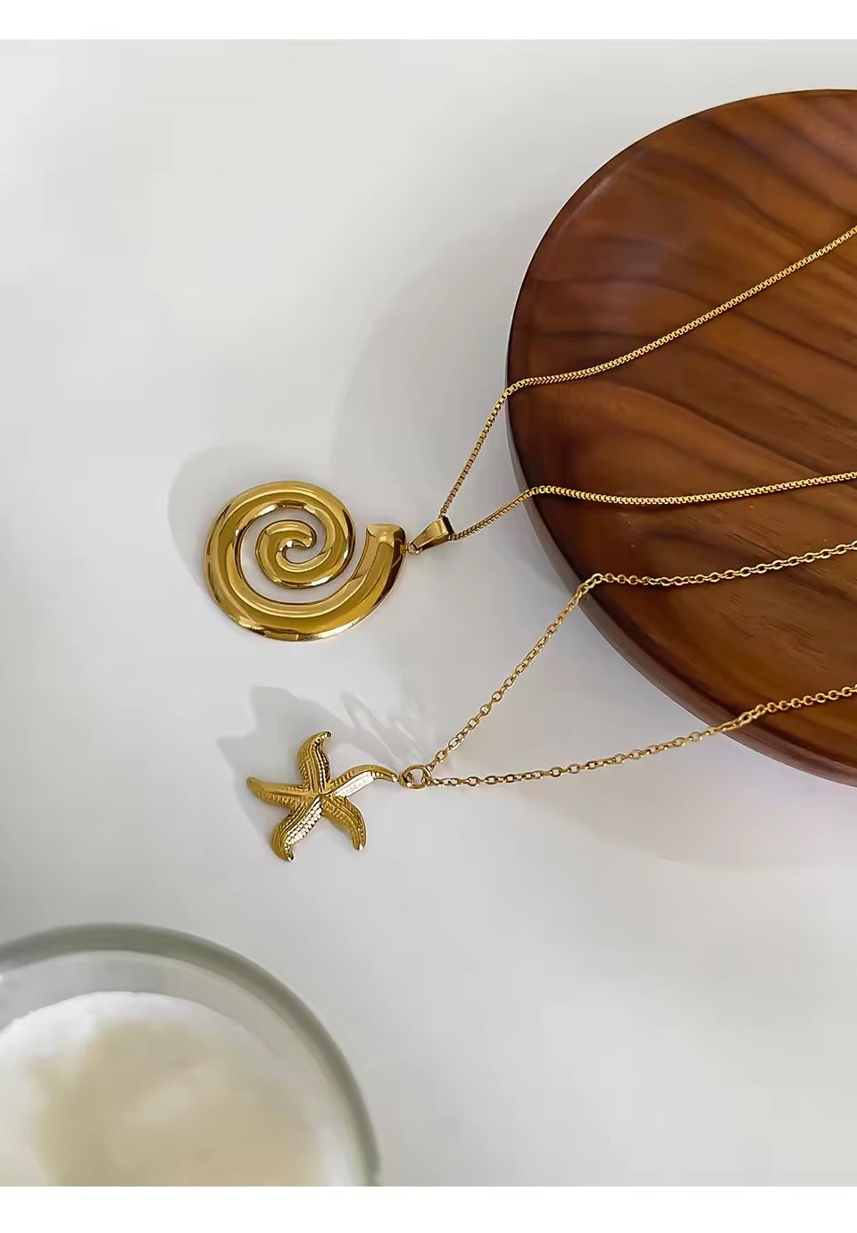 Set of Two - Starfish Vertex Necklace