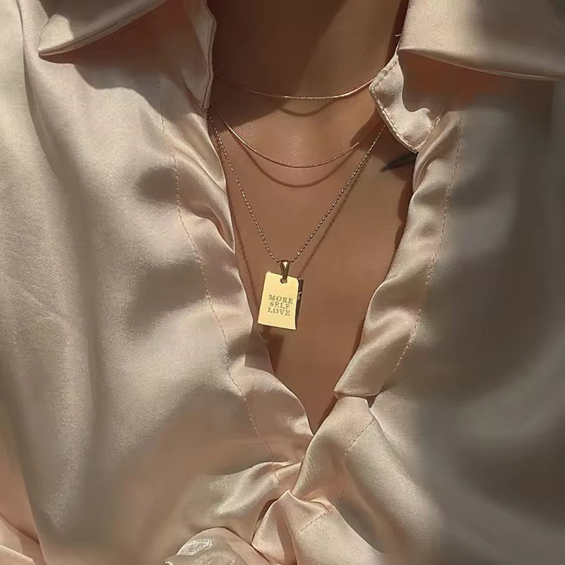 Engraved Quote Necklace
