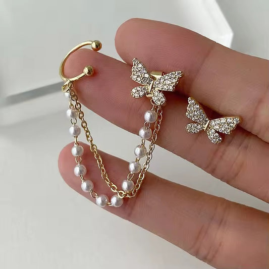 Chain Butterfly Earrings