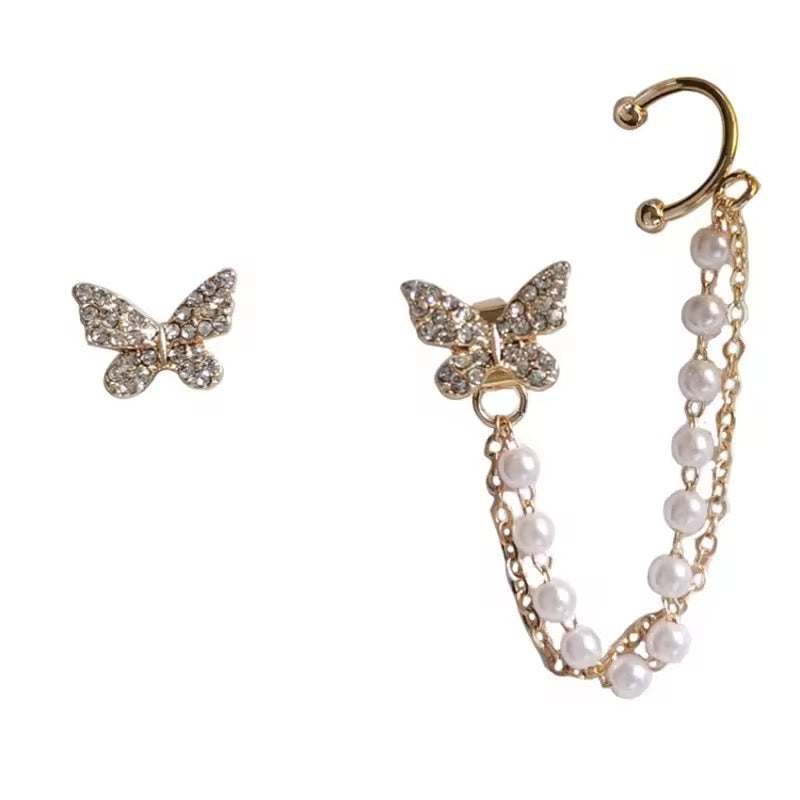 Chain Butterfly Earrings